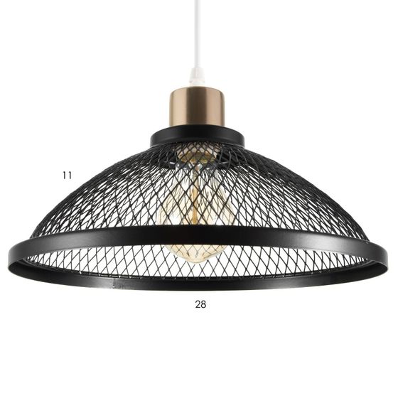 !Люстра Густав черный/золото 28х28х20(80)см