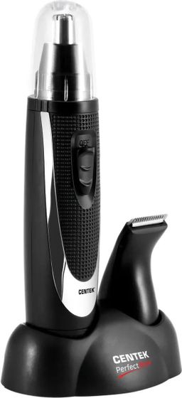 Триммер Centek CT-2177 сеть/батареи (насадок 2шт) черный