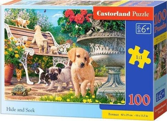 Castorland Puzzle 100 Zabawa w chowanego CASTOR