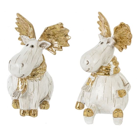 Фигурка декоративная "Лось", L11,5 W8 H14,5 см, 2в.