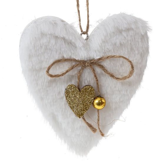 Изделие декоративное подвесное &quot;Сердце/Ёлка/Звезда&quot;, L9 W1 H11 см, 3в.