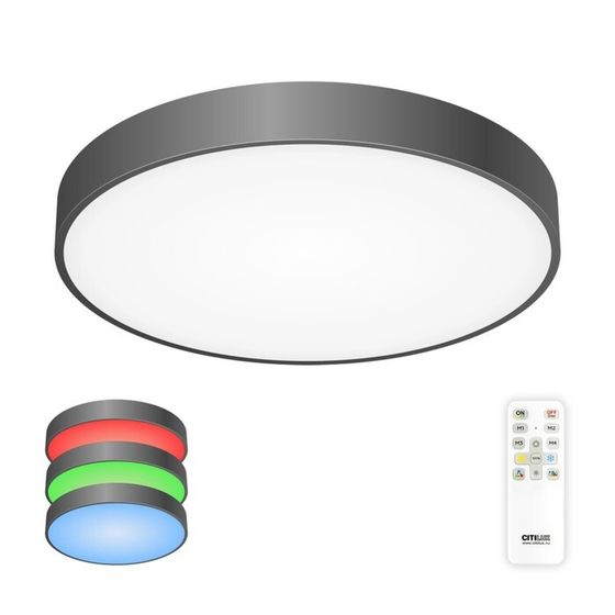 Светильник накладной Citilux «Купер» CL72495G1, 50х50х5,5 см, 1х95Вт, LED, цвет черный