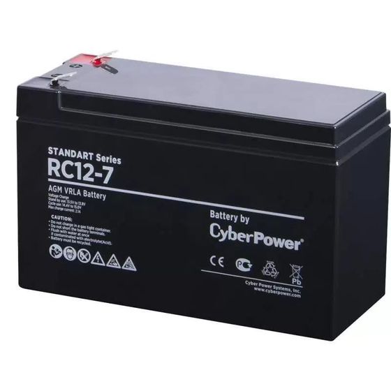 Батарея для ИБП CyberPower SS RC 12-7 мощность 12В емкость 7Ач