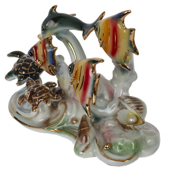 Фигурка декоративная "Морская композиция", L13 W6,5 H9 см