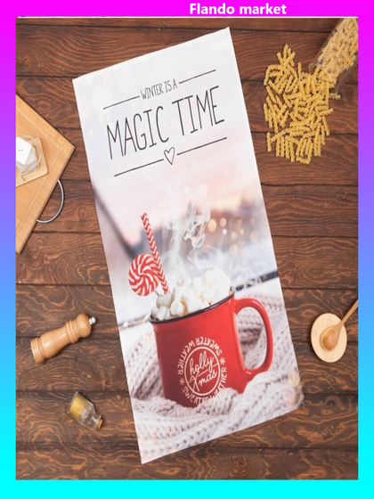 !09 Комплект из 2-х штук - Полотенце Magic time 40х73 см, 100% хл, саржа 190 гр/м2