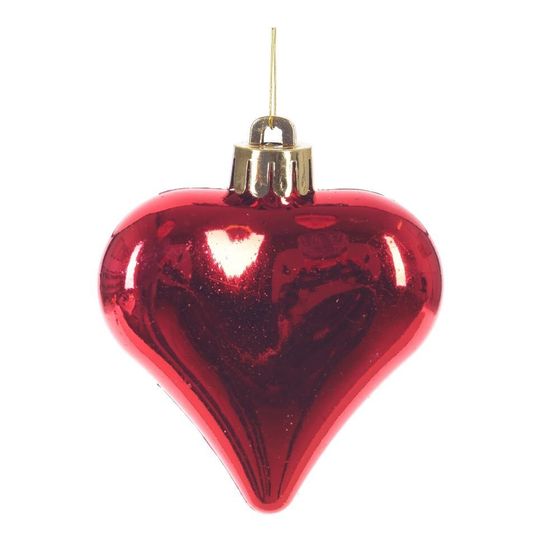 Набор из 6шт Украшение новогоднее “Сердце”, L16 W2,5 H10,5 см