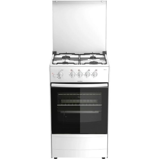 Плита Darina 1A GM441 007 W, газовая, 4 конфорки, 50 л, газовая духовка, белая