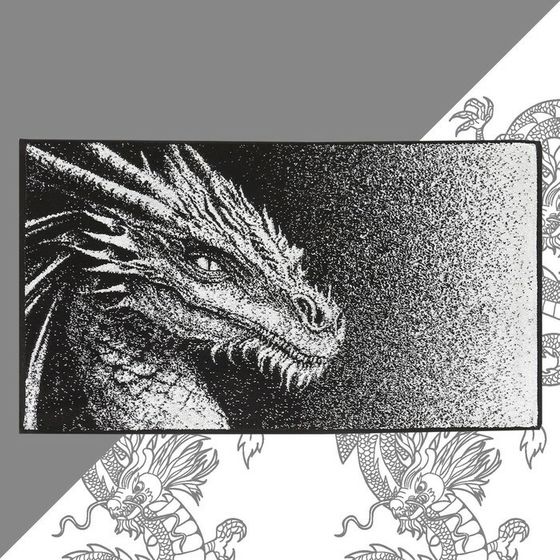Полотенце махровое Этель &quot;Мифический дракон&quot;,70х130 см, 100% хлопок, 420гр/м2