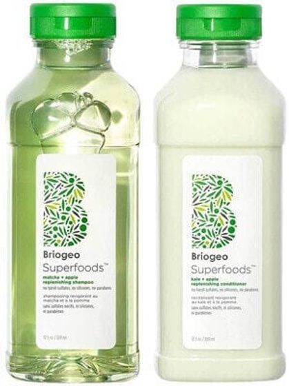 Briogeo Superfoods™ Apple, Matcha + Kale Replenishing Shampoo + Conditioner Duo