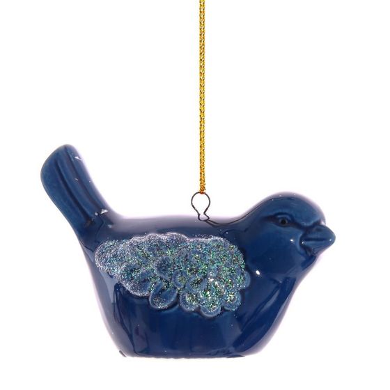 Украшение новогоднее &quot;Птичка&quot;,  L8 W5 H6 см, 4в.