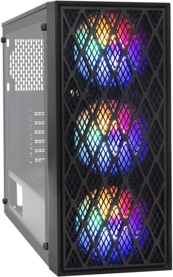 Корпус Exegate EVO-8243 черный без БП MidiTower ATX (EX292859RUS)
