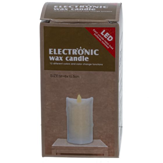 Изделие декоративное &quot;Свеча&quot; (подсвет, AAAх2 н/п) L6 W6 H10 см