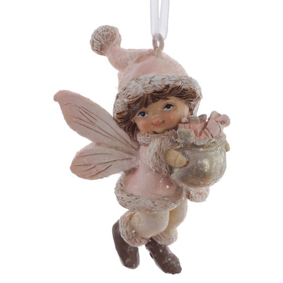 Изделие декоративное подвесное "Фея", L4 W3 H6,5 см, 3в.