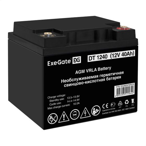 Батарея для ИБП ExeGate DT 1240 12В 40Ач (EX282976RUS)