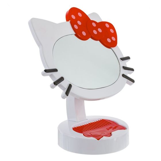 Зеркало настольное с расческой, L19 W11 H22 см