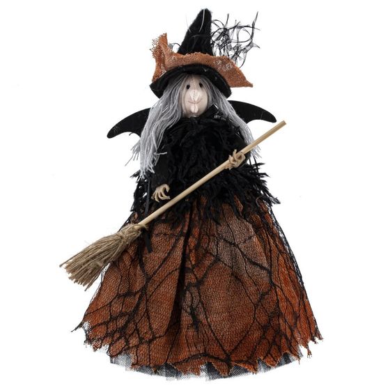 Изделие декоративное подвесное &quot;Баба Яга&quot;, L17 W11 H28 см, 4в.