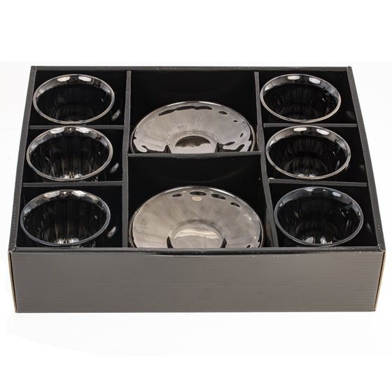 Набор кофейный 100 мл, 6 перс. 12 предм.,  L35,5 W28 H8,5 см