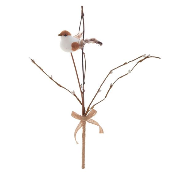 Изделие декоративное (вставка) &quot;Птица&quot;, Д8 Ш8 В38 см, 2в.