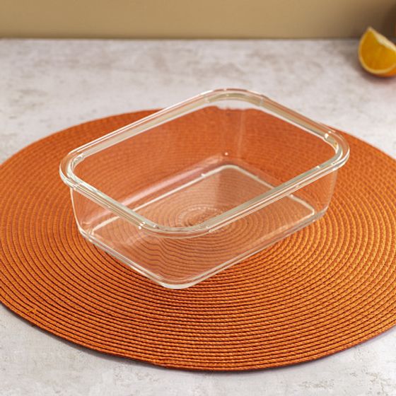 Контейнер ПЮРБОКС АКТИВ НЕОН ОРАНЖЕВЫЙ 1220мл прямоугольный