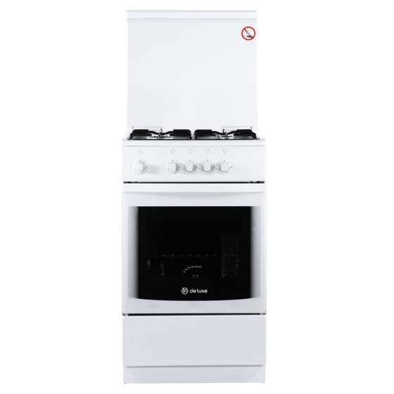 Плита газовая De Luxe 5040.37 г (кр) белый