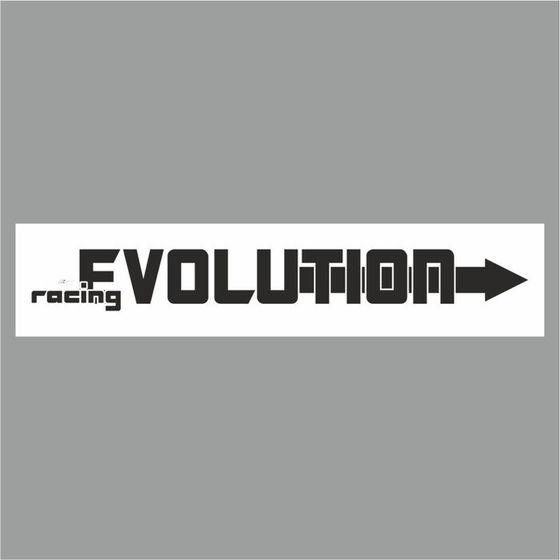 Полоса на лобовое стекло &quot;EVOLUTION&quot;, белая, 1300 х 170 мм