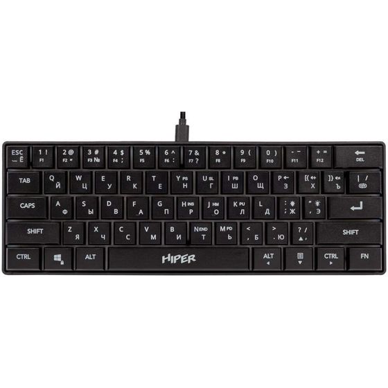 Клавиатура Hiper KGM5X игровая проводная черный