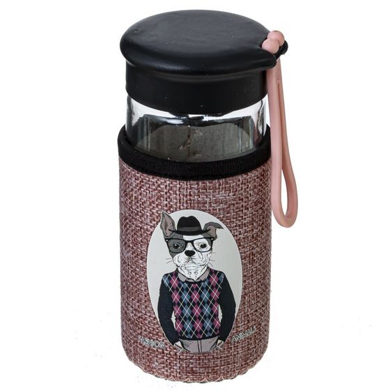 Бутылка, 250 мл, L7 W6,5 H14 см, дизайн микс