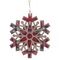 Украшение новогоднее "Снежинка", L10 W0,5 H11 см, 3в.