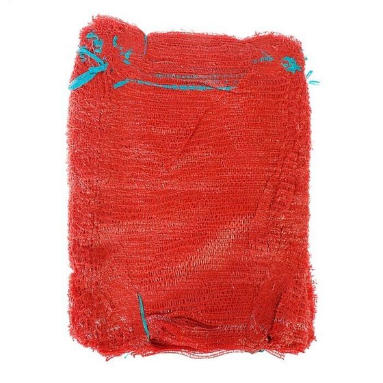 !09 Сетка овощная с ручками, 10 штук, красная, 30 х 47 см, 8 кг.