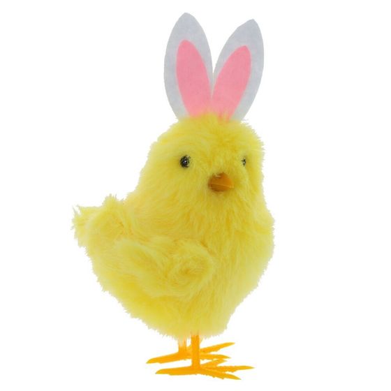 Фигурка декоративная &quot;Цыпленок&quot; (блок 12 шт), L9 W6,5 H16,5 см, 3в.