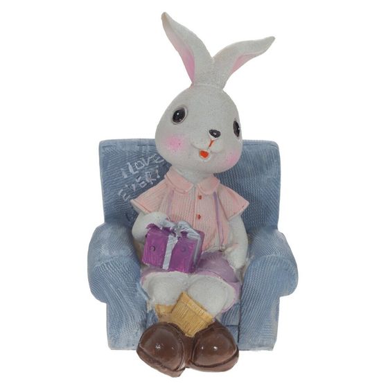 Фигурка декоративная &quot;Заяц&quot;, L9 W9 H13 см, 2в.