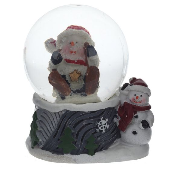 Фигурка декоративная &quot;Снеговик&quot; в стекл шаре, L5,5 W5 H6 см, 2в.
