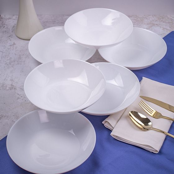 Столовый набор ЛАЙТ БЛЮ&amp;УАЙТ 18 предметов