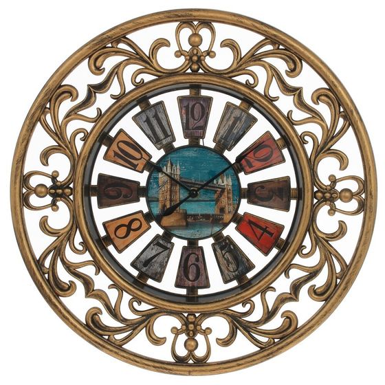 Часы настенные декоративные, Д46 Ш4,5 В46 см, (1xАА не прилаг.)