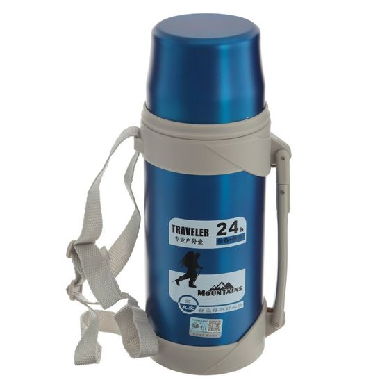 Термос, 800 мл, L14 W10 H27 см, дизайн микс