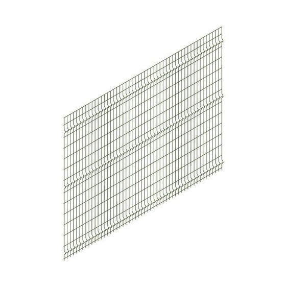Панельное ограждение, 2.7 × 1.94 м, ячейка 55 × 235 мм, d - 3 мм, цвет зелёный, «ПРЕГРАДА»