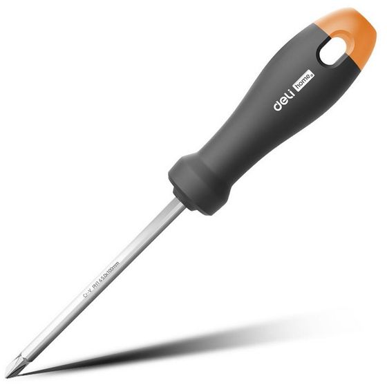 Отвертка двухсторонняя Deli HT1055C SL5+PH1 длина жала 100мм