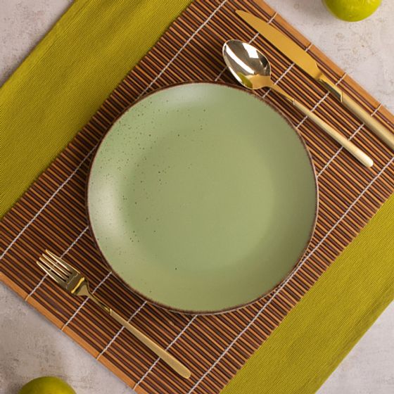 Тарелка обеденная OH!SPLASH зеленый 24см