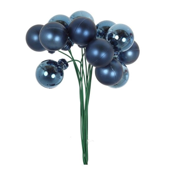 Набор из 12 шт, Изделие декоративное &quot;Ягоды&quot; (20мм), L9 W4 H15 см