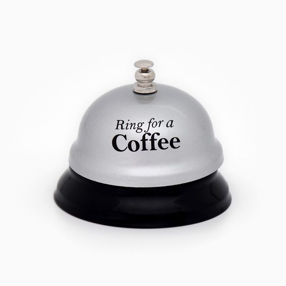 Звонок настольный &quot;Ring for a coffee&quot;, 7.5 х 7.5 х 6 см