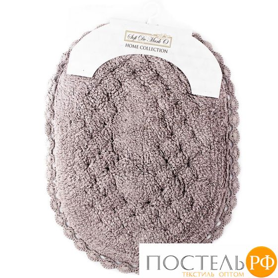 S.142мокко AVRORA (мокко) Коврик для ванной кружевной 50х70см