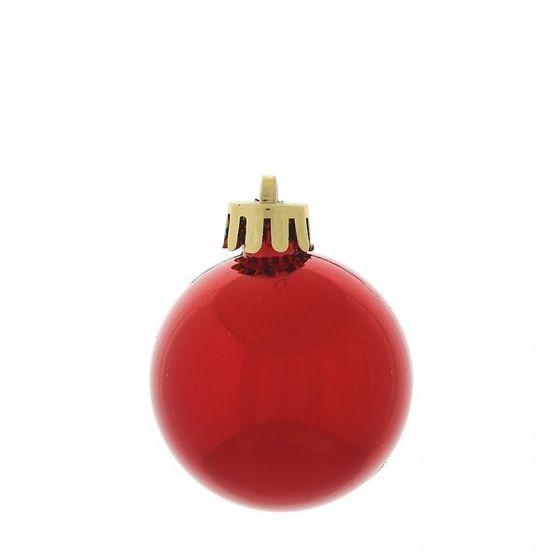 Набор из 25шт, Украшение новогоднее Шар &quot;Снежок красный&quot;, D3/2 см, L8 W8 H16,5 см