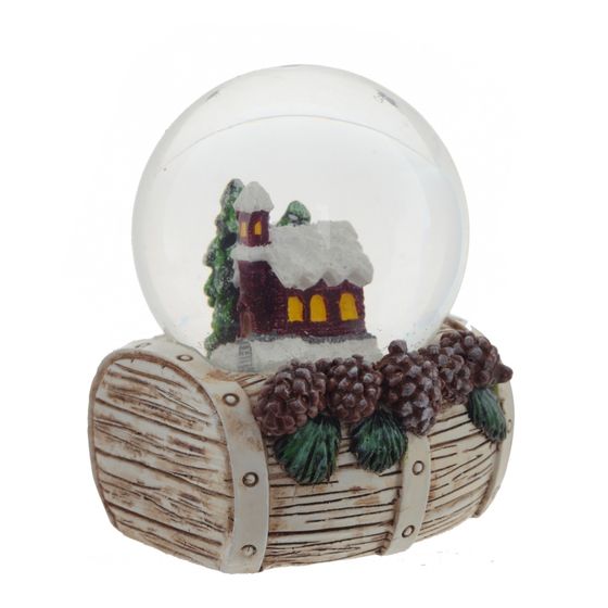 Фигурка декор в стекл шаре &quot;Домик&quot;, D 4.5 см, L4,5 W4,5 H6 см, 3в.