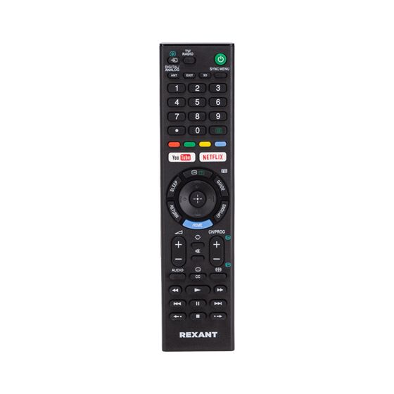 Универсальный пульт Rexant для телевизора Sony черный (38-0007)
