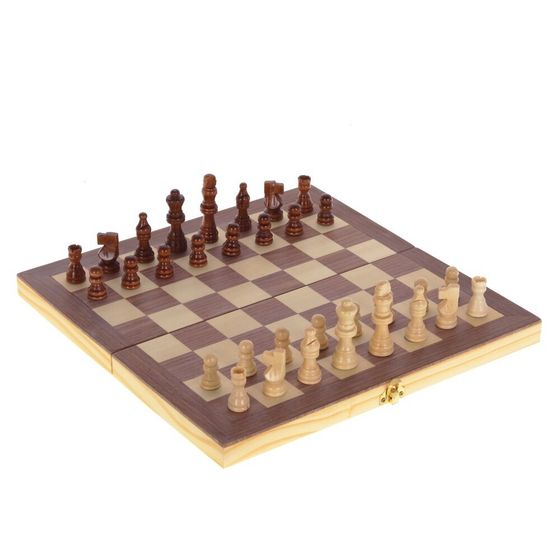 Игра настольная 3 в 1 (шахматы, шашки, нарды), L29 W15 H5 см