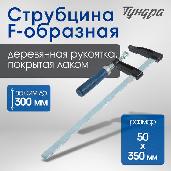 Струбцина F-образная ТУНДРА, 300 х 50 х 350 мм