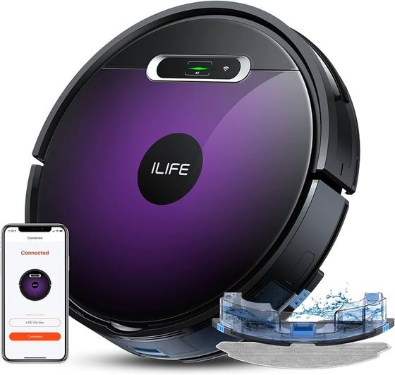 Робот-пылесос ILIFE V3SMAX черный/синий