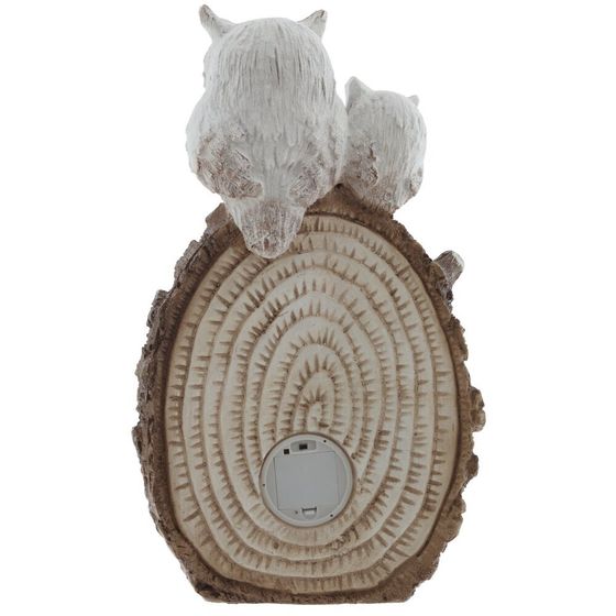 Фигурка декоративная "Совы" (подсветка, 3xAA, н/п), L30 W11 H53 см