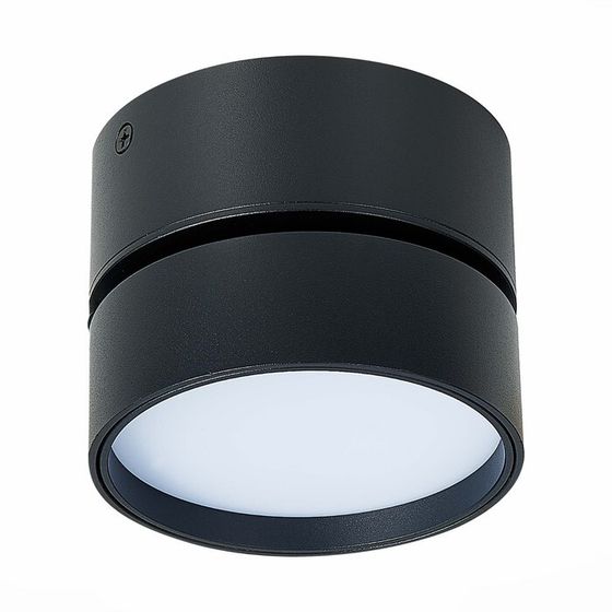 Светильник потолочный поворотный St Luce. ST651.432.14. 1х14 Вт, LED, 3000K, 1100 Lm, 10,5х10,5х8,8 см, цвет чёрный