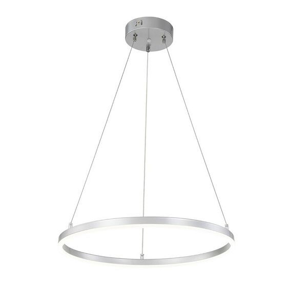 Светильник подвесной Escada, 10254/1LED Silver APP. 1х43Вт, LED, 3136Лм, 3000/4000/6500К, 500х500х360/1200 мм, цвет серебро